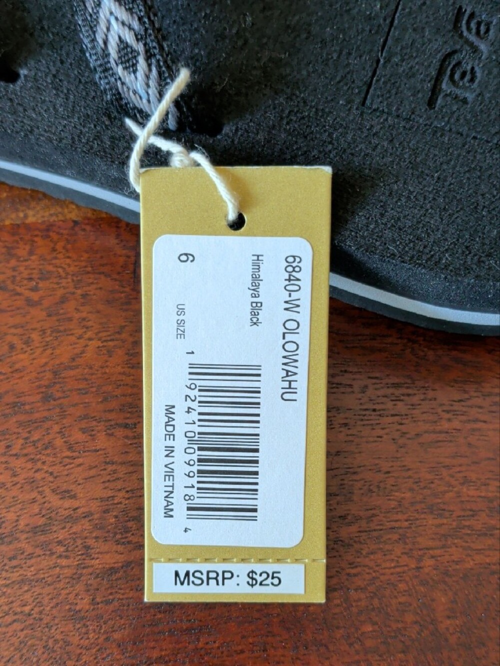 Teva Black with Gray Patterned Strap Sandals - Picture 3 of 3